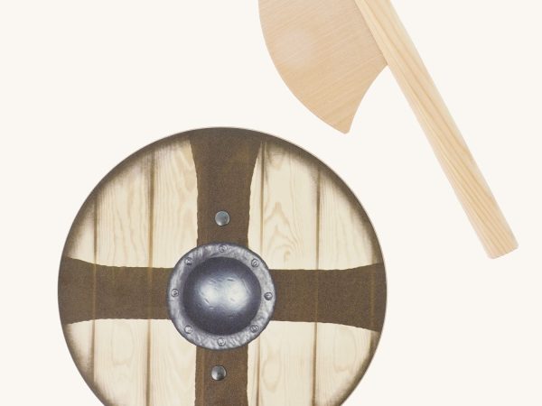 Vah Ragnar Mini Viking Wooden Shield & Axe Set