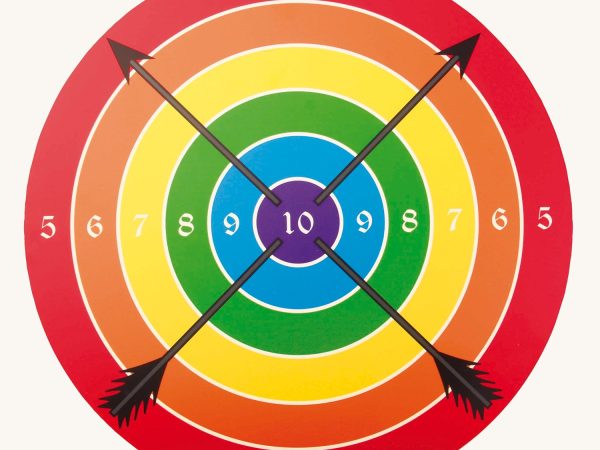 Vah Round Wooden Target for Safety Arrows