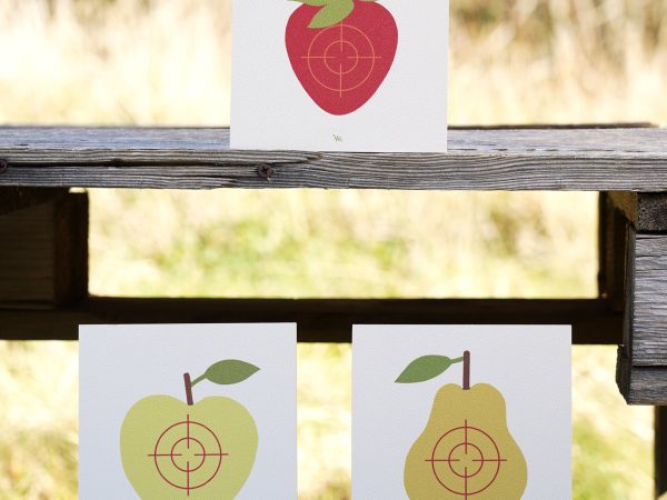 Vah Wooden Fruit Target Trio for Safety Arrows