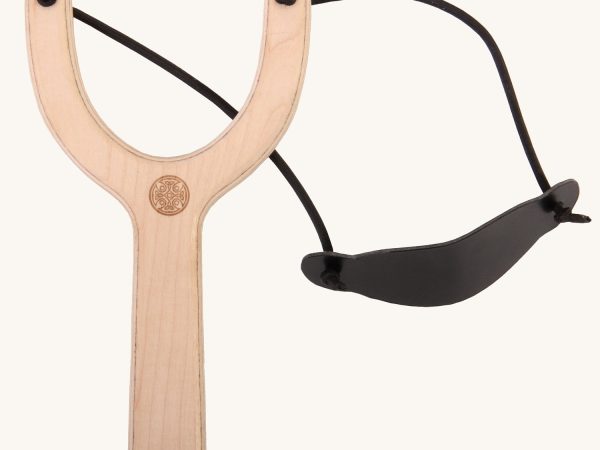 Vah Wooden Slingshot with Paper Balls