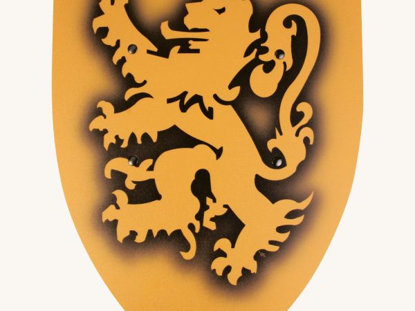 Vah Yellow Lion Large Wooden Shield