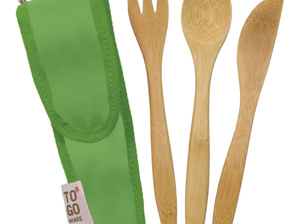 To Go Ware Bamboo Kids Cutlery Set - Kiwi