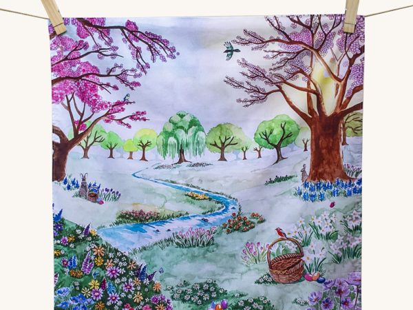Wonderie Play Cloth - Easter In The Meadow