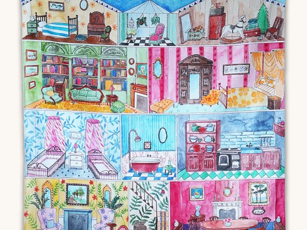 Wonderie Play Cloth - Welcome To The Dollhouse