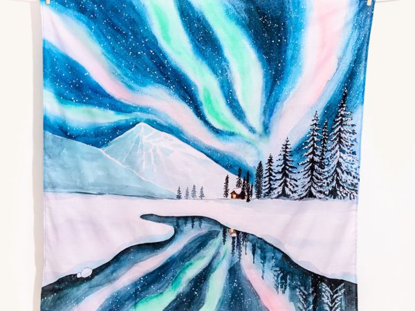 Wondercloths Play Cloth - Waves of Light in the Night