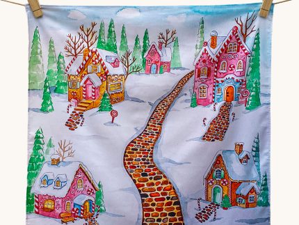 Wonderie Play Cloth - Gingerbread Lane