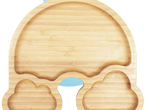 Wild & Stone Bamboo Rainbow Plate - Blue
