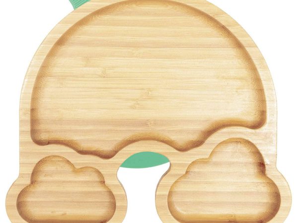 Wild & Stone Bamboo Rainbow Plate - Green
