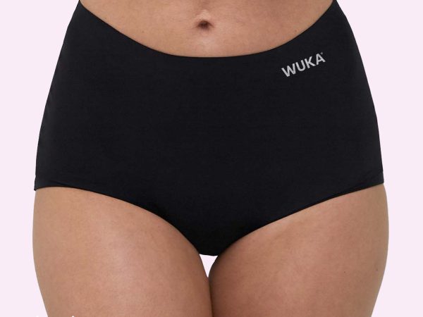 WUKA Stretch Boxer Shorts Black - Heavy Flow