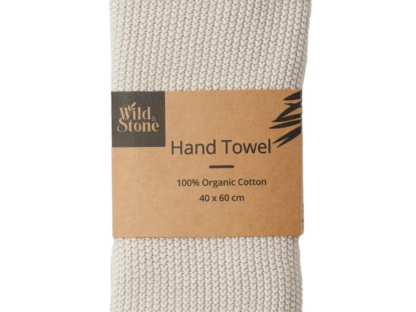 Wild & Stone Organic Cotton Hand Towels - Beach Sand
