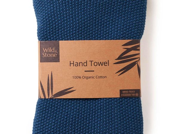 Wild & Stone Organic Cotton Hand Towels - Ocean