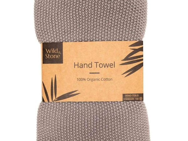 Wild & Stone Organic Cotton Hand Towels - Dove Grey