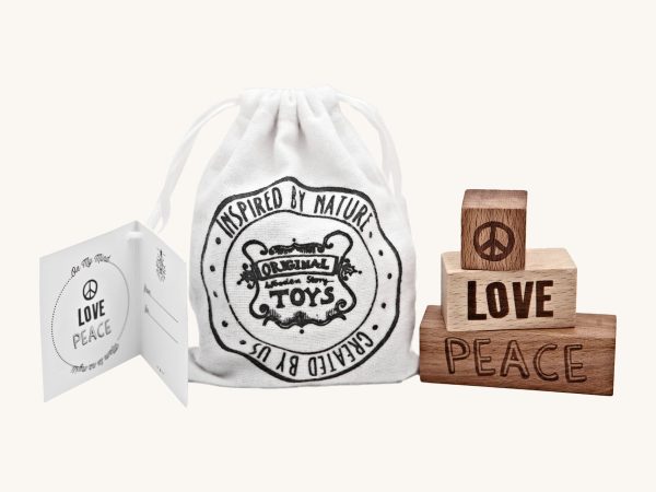 Wooden Story Peace & Love Blocks