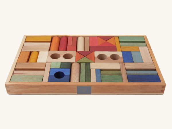 Wooden Story Rainbow Blocks - 54 Tray