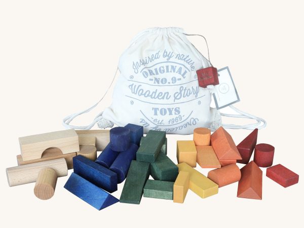 Wooden Story Rainbow XL Blocks - 30 Sack