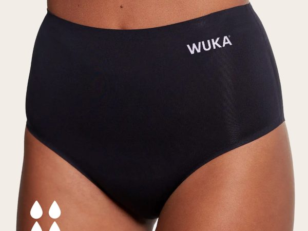 WUKA Stretch Seamless High Waist Period Pants Black - Super Heavy