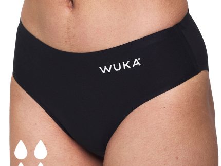 WUKA Teen Stretch Seamless Period Pants Black - Heavy Flow