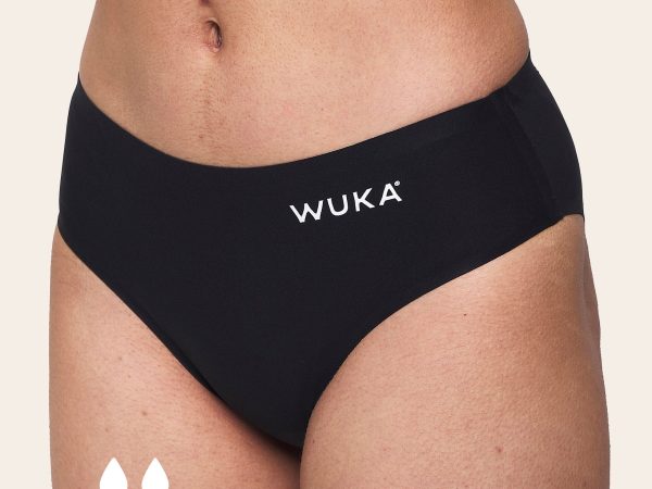 WUKA Teen Stretch Seamless Period Pants Black - Super Heavy
