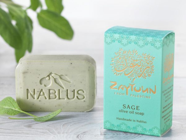 Zaytoun Pure Olive Oil Soap - Sage 100g